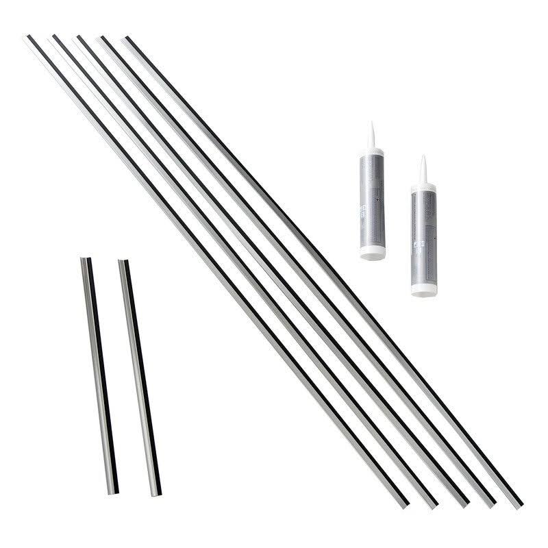 Brushed Aluminum Backsplash Kit S848981