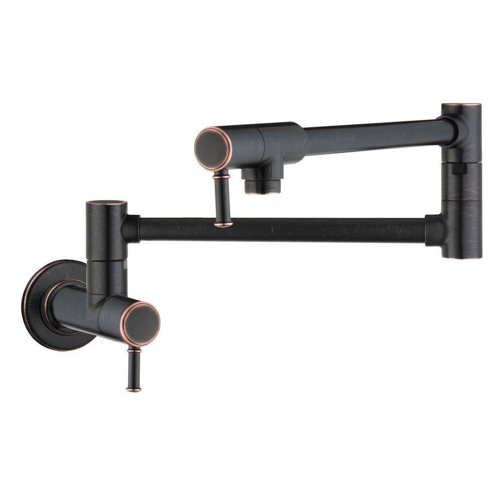 Rubbed Bronze Wall Mounted Pot Filler L497551