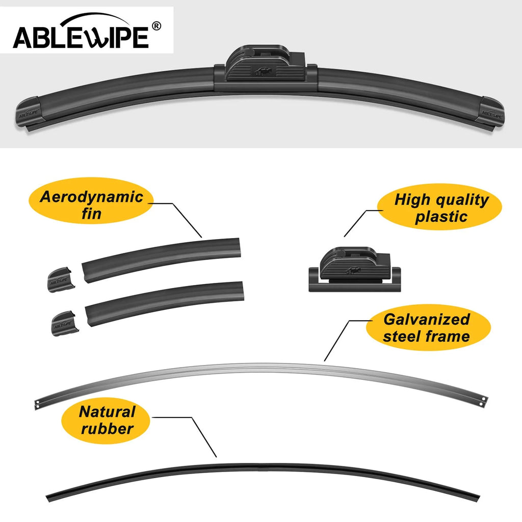 22" + 20" Windshield Wiper Blades Set of 2 X5330