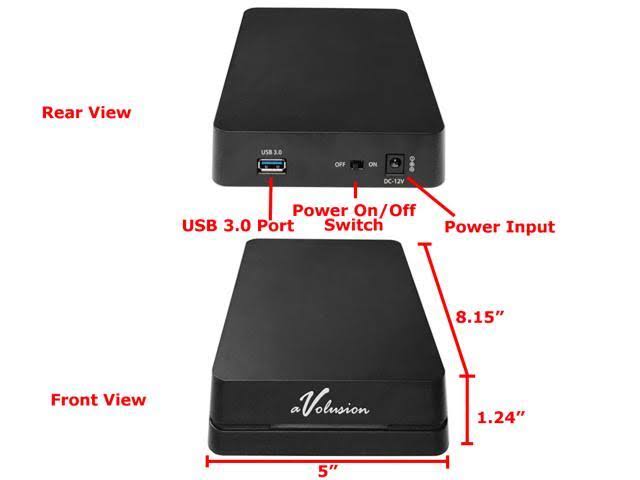 3TB 7200RPM 64MB Cache USB 3.0 External Hard Drive O785224