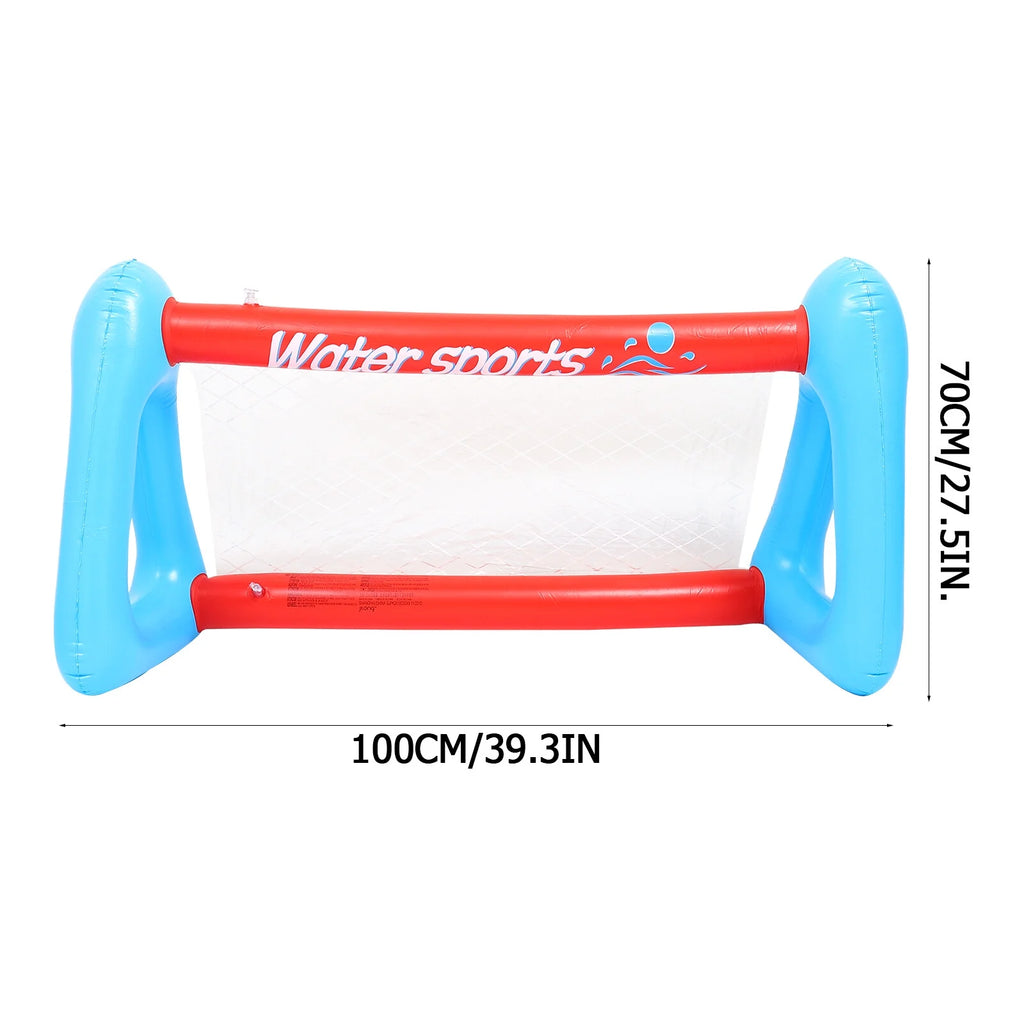 Inflatable Pool Float Set with Volleyball Net and Volleyballs K358612