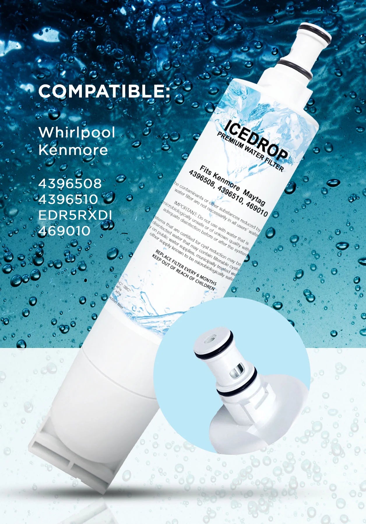 2-Pack Refrigerator Water Filter U70212