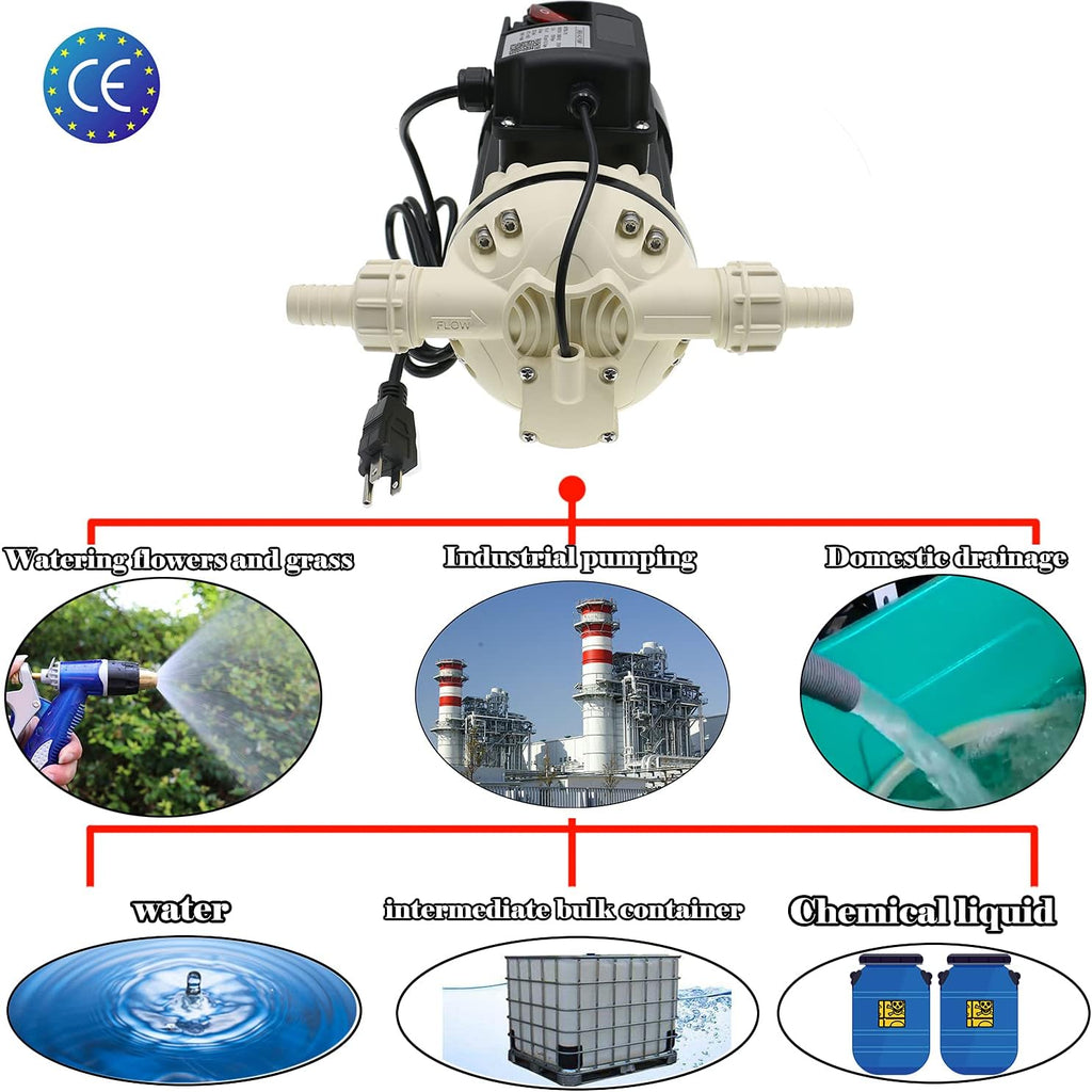 Industrial Water Pressure Pump, 9.2 GPM, 115VAC, 23PSI, 370W O272912