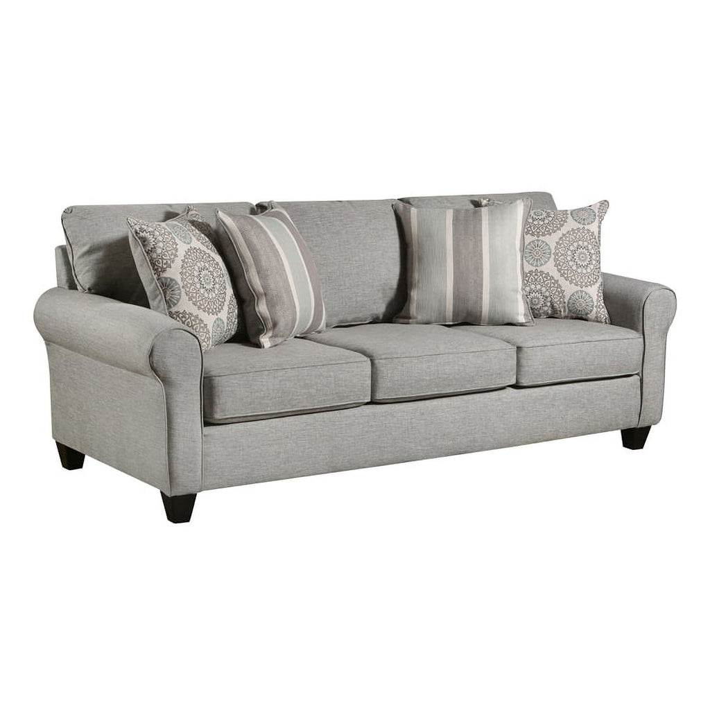 Gray Sofa with Accent Pillows G291