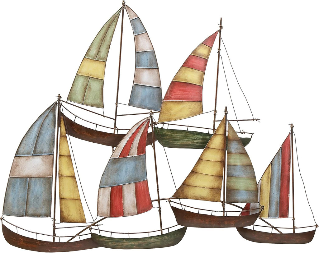 Metal Sailing Boat Decor U3669