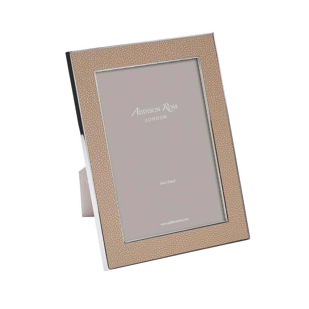 Sand Faux Shagreen Photo Frame 8x10x22 Y53635