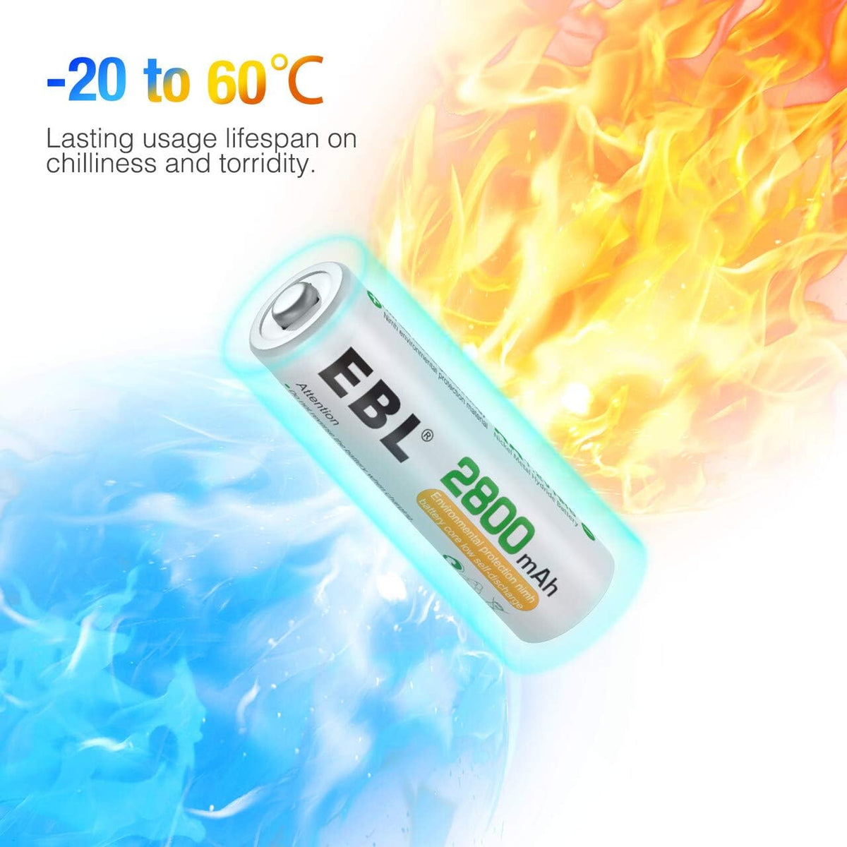 AA Rechargeable Batteries 2800mAh Ni-MH Pack of 28 N6157