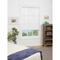White Cordless Faux Wood Blind O3886