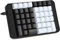Single-Handed Programmable Mechanical Keyboard with Gateron Red Switch, 46 Programmable Keys, 8 Macro Keys, PBT Keycap W213314