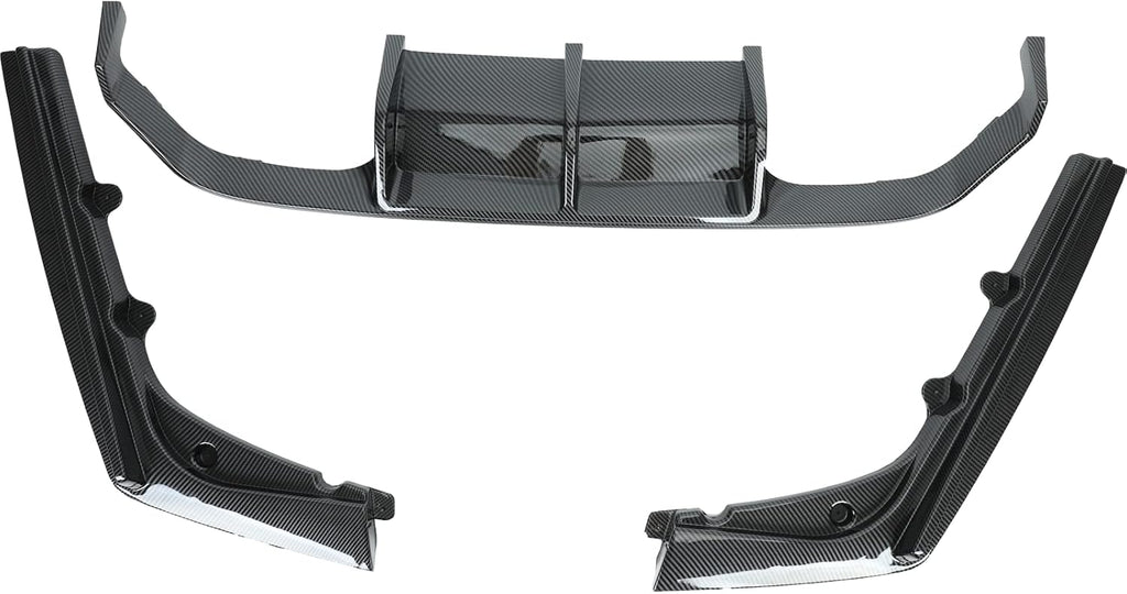 3PCS Rear Bumper Diffuser Carbon Fiber Style R759