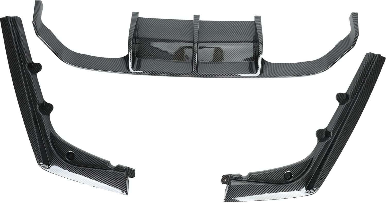 3PCS Rear Bumper Diffuser Carbon Fiber Style R759