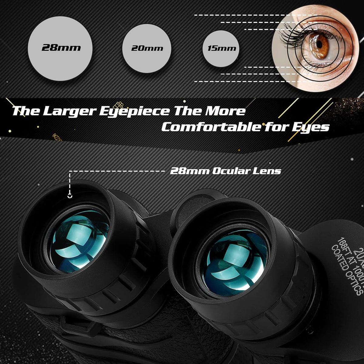 20X50 High Power Zoom Binoculars with Carrying Bag U166147
