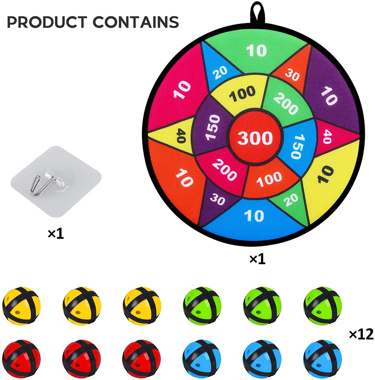 Dart Board with Sticky Balls for Kids M637