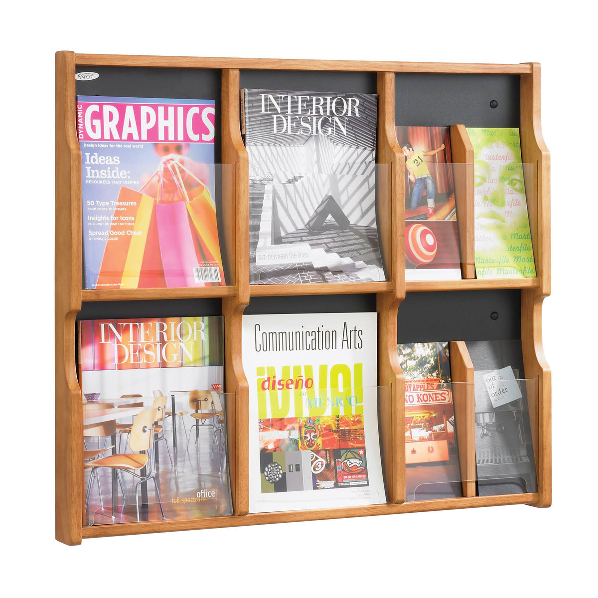 6 Magazine 12 Pamphlet Display P412112