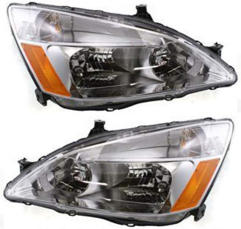 Headlight Assembly Unit Pair Driver and Passenger Side D6192