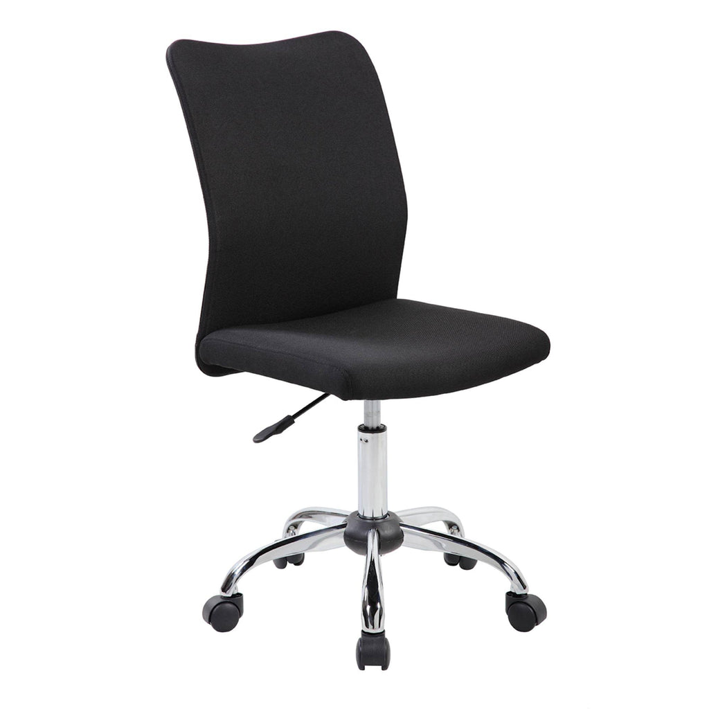 Black Armless Task Chair W670