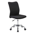 Black Armless Task Chair W670