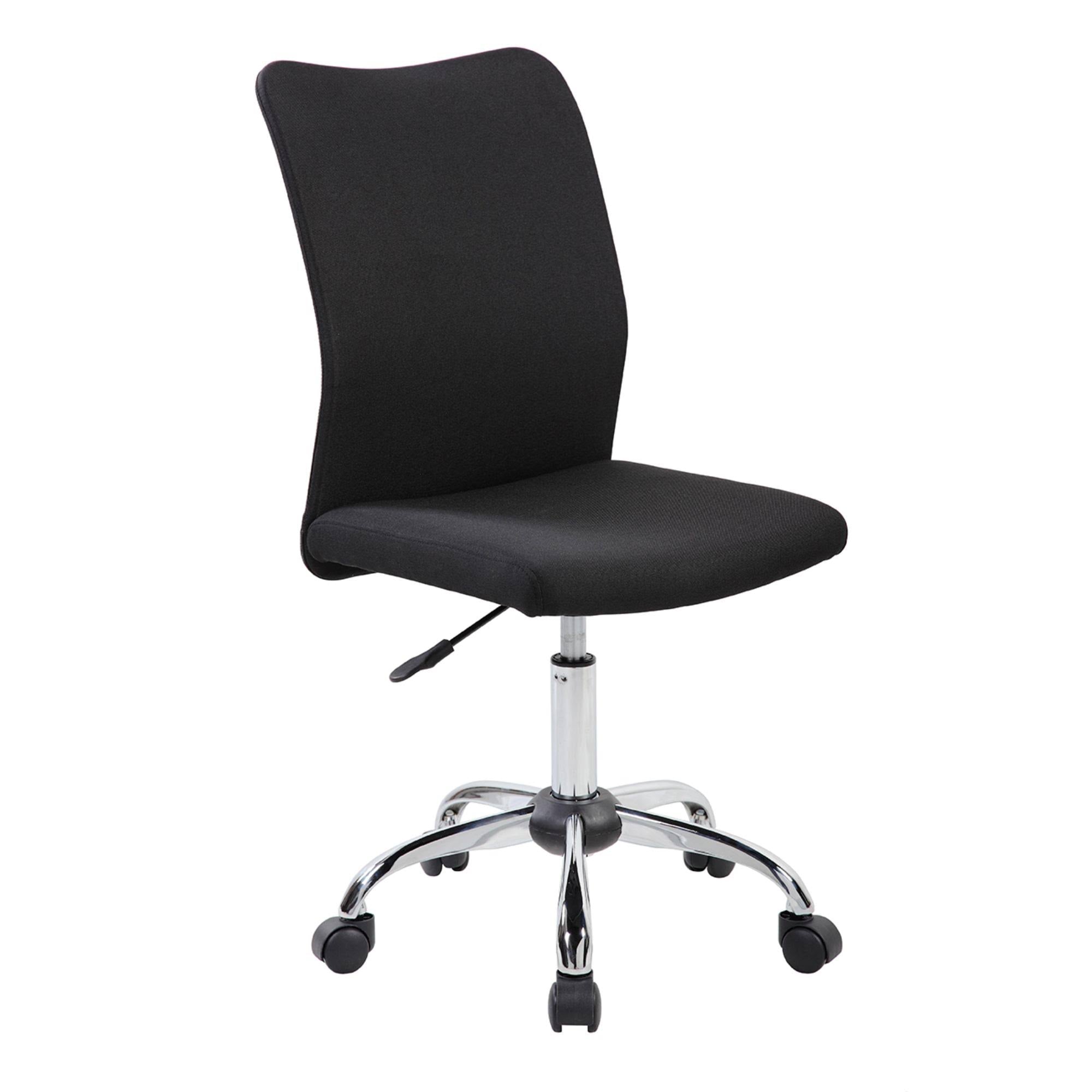 Black Armless Task Chair W670
