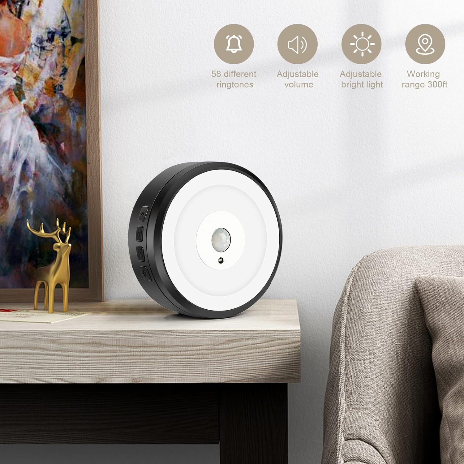 Wireless WiFi Video Doorbell Camera with Chime, 1080P HD, IP65 Waterproof, Pack of 2 R2823