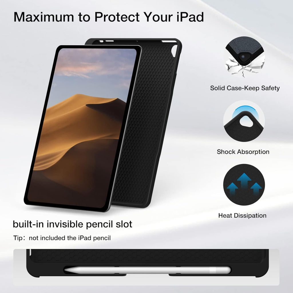 Detachable Wireless Bluetooth Keyboard Case with Trackpad for iPad U353585