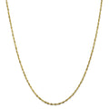10kt Yellow Gold 1.8mm Diamond-Cut Lightweight Rope Chain 16 inch F476