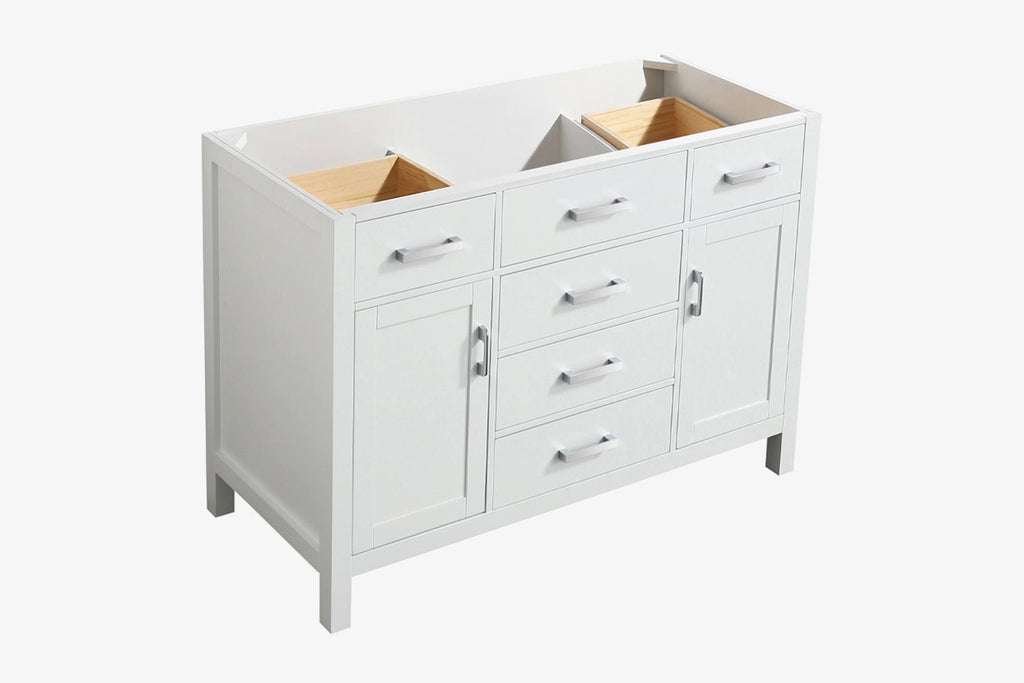 White Single Sink Base Cabinet N60215