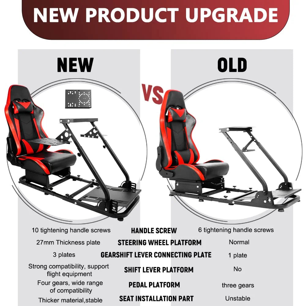 Racing Flight Sim Cockpit with Gaming Seat V785322