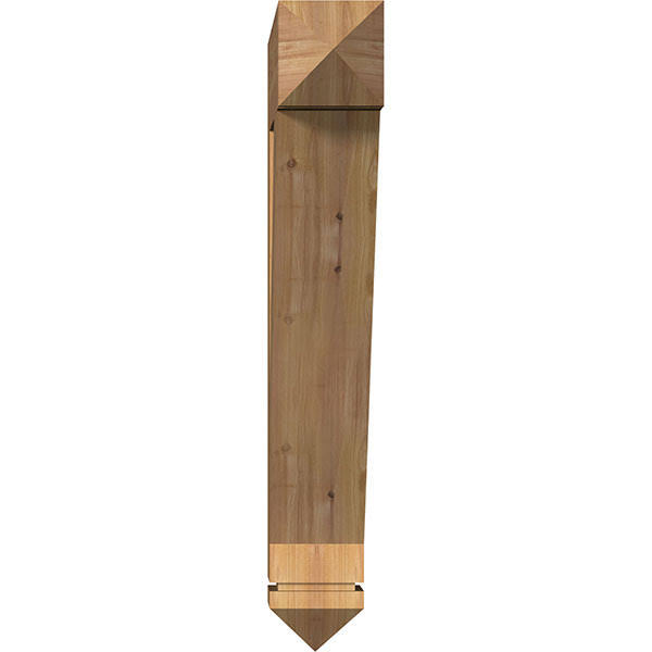 Traditional Arts & Crafts Smooth Bracket, Western Red Cedar Z296084