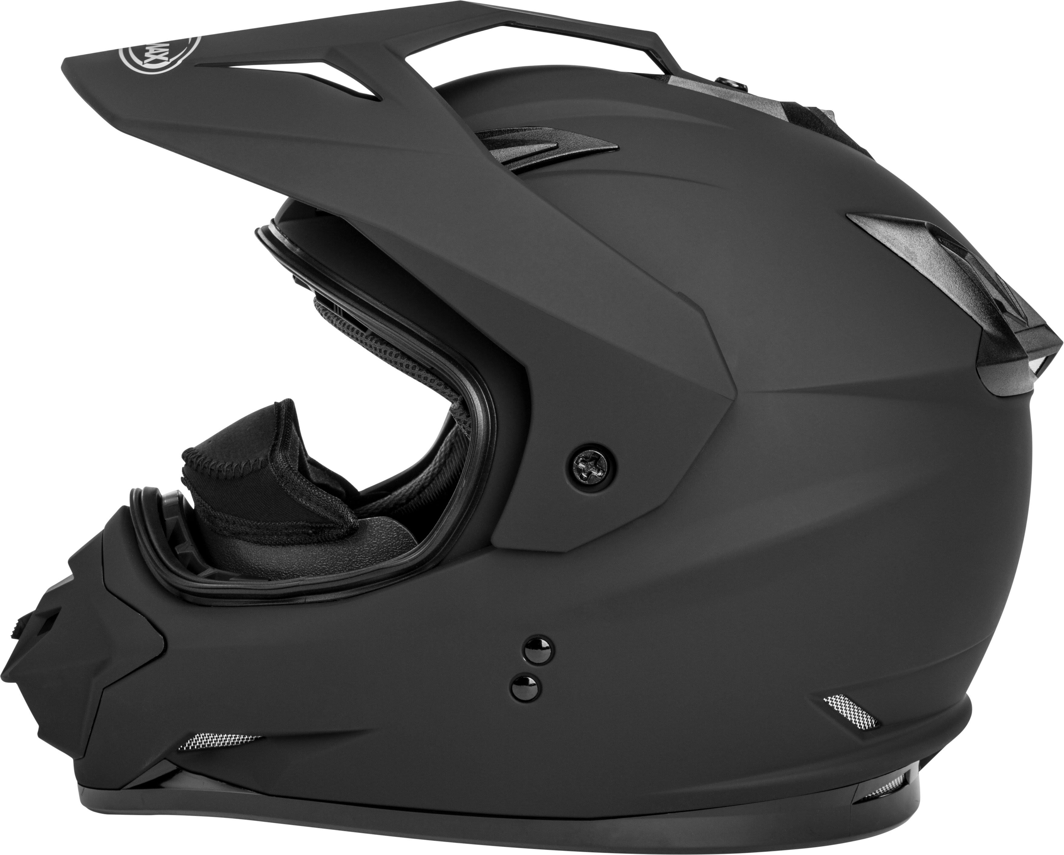 Matte Black Dual-Sport Snow Helmet F923