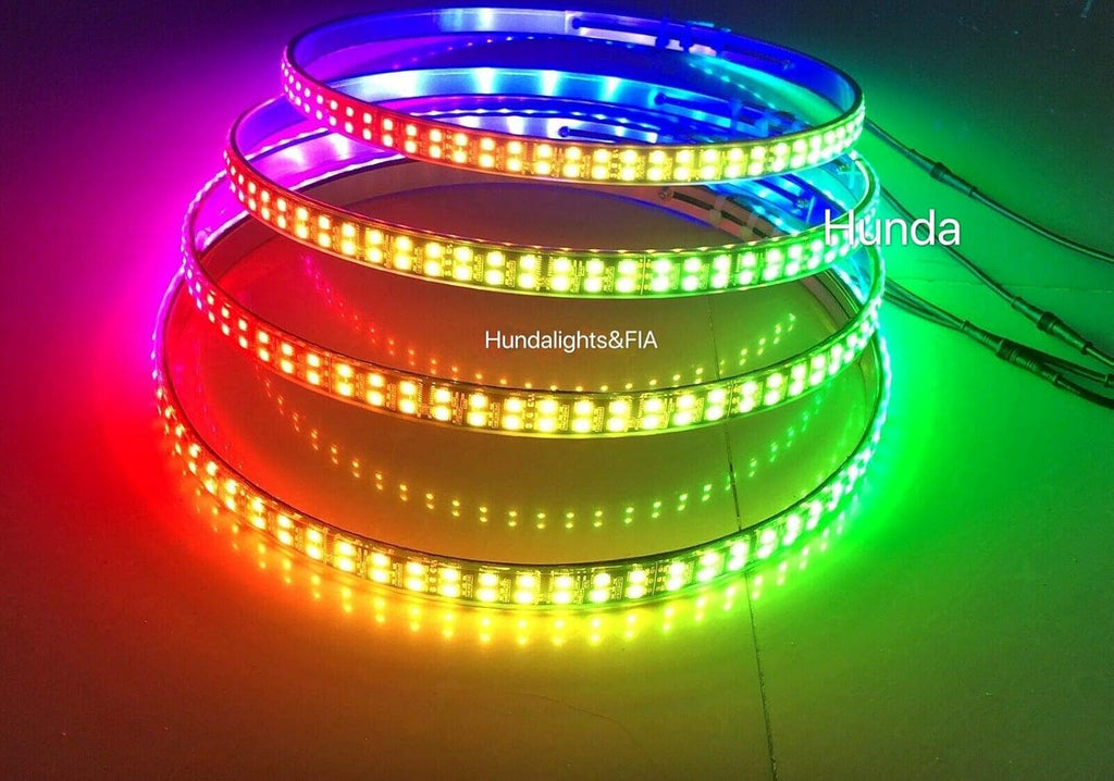 15.5 IP68 Brightest BLUE DOUBLE ROW LED Wheel Rim Lights N229