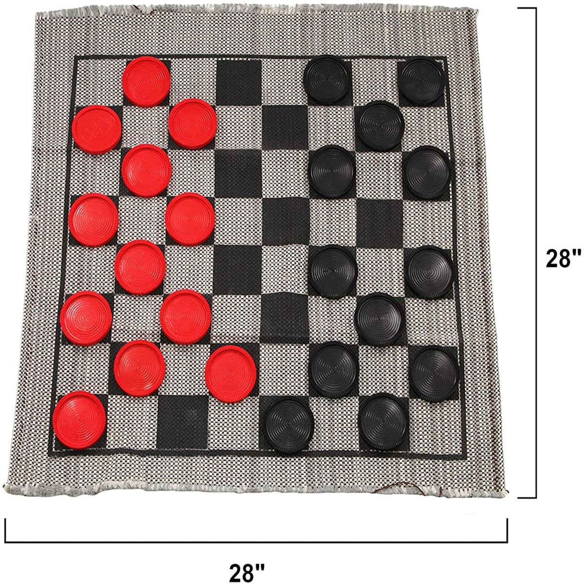 Jumbo Checkers Rug Game R88952