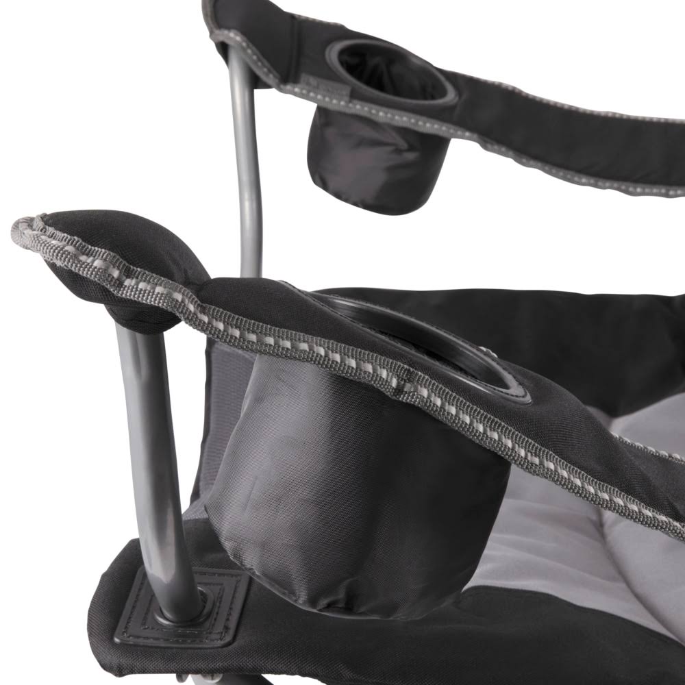 Black Reclining Camp Chair T766
