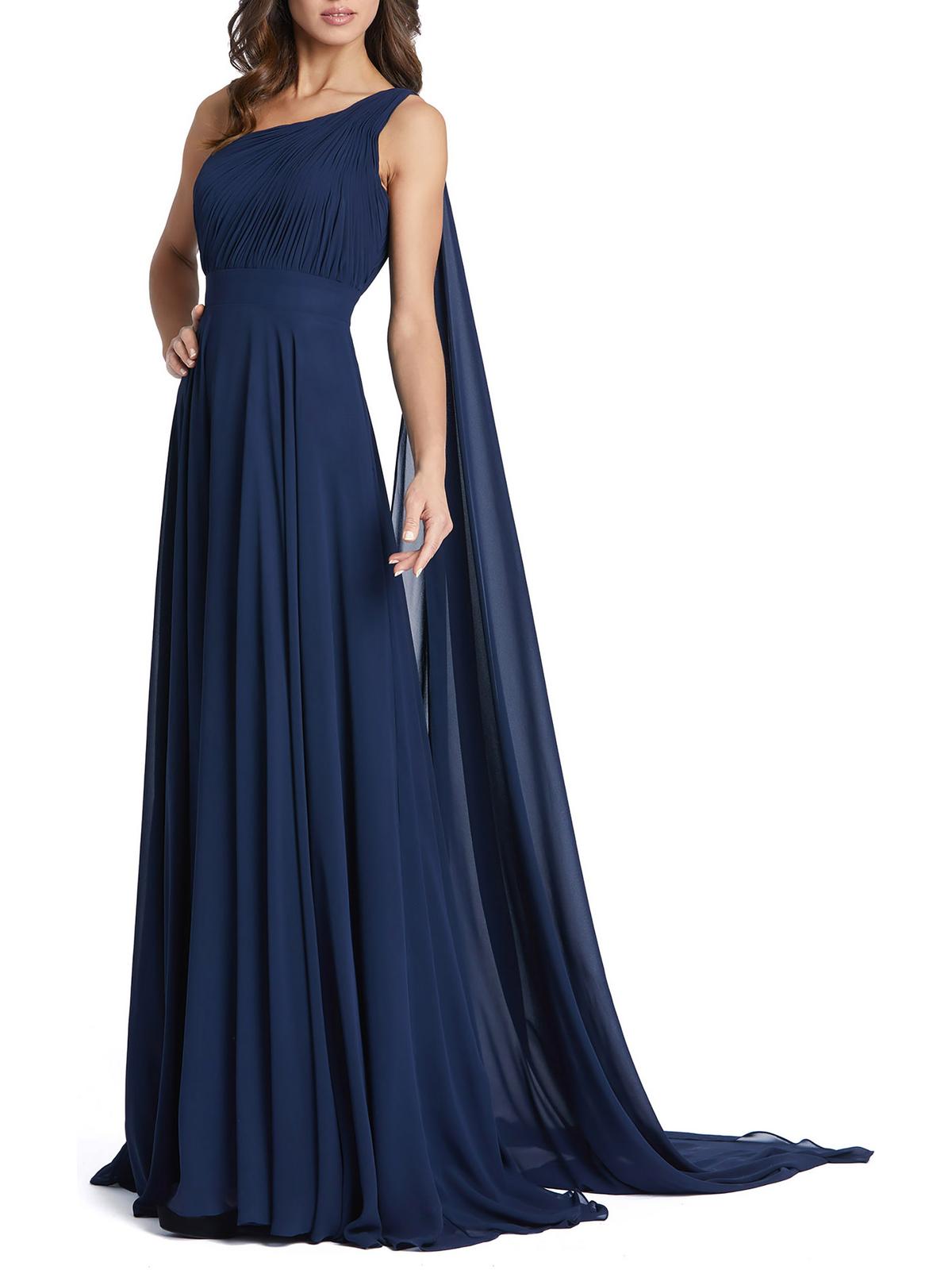 One Shoulder Maxi Evening Dress H100