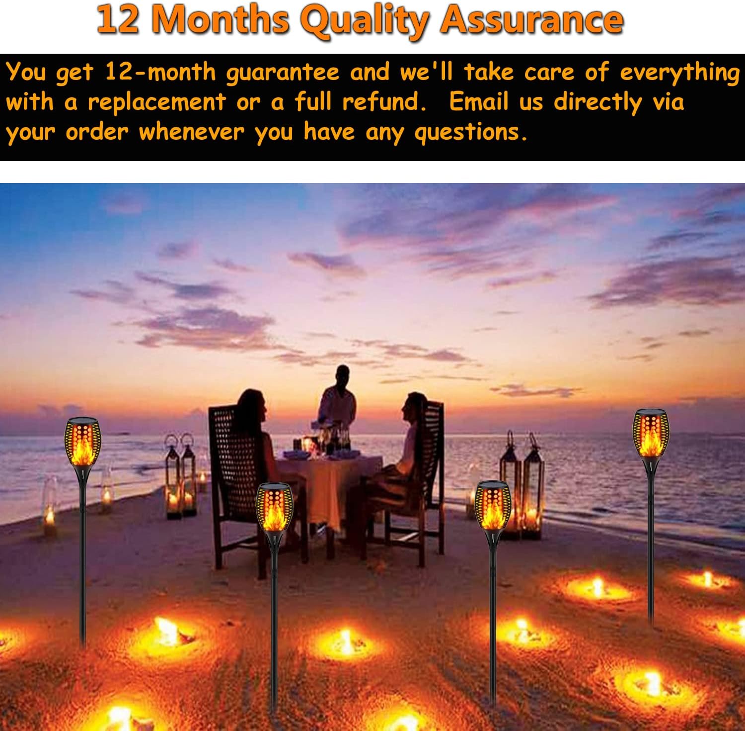 Solar Torch Lights, Waterproof Outdoor Dancing Flames Garden Lights, 43 96 LED O536