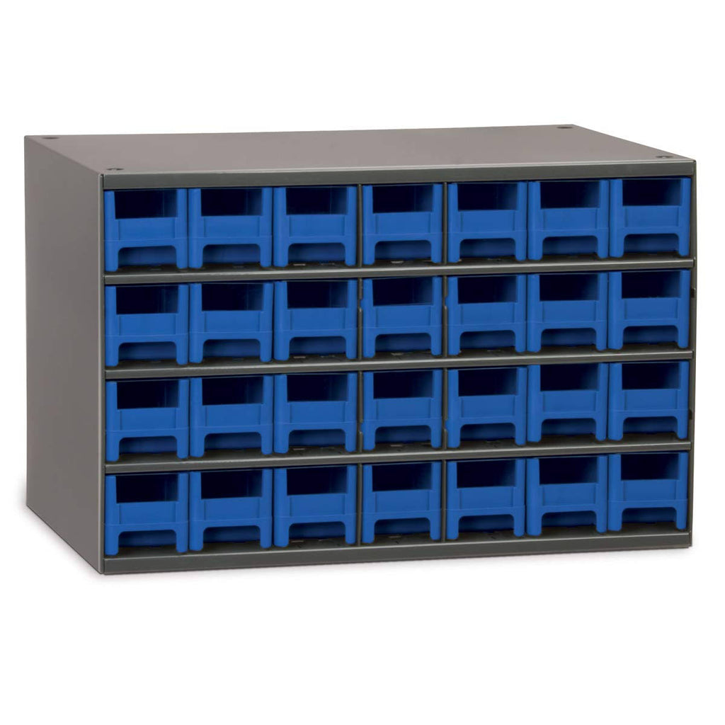 28 Drawer Blue Steel Cabinet Y694290