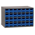 28 Drawer Blue Steel Cabinet Y694290