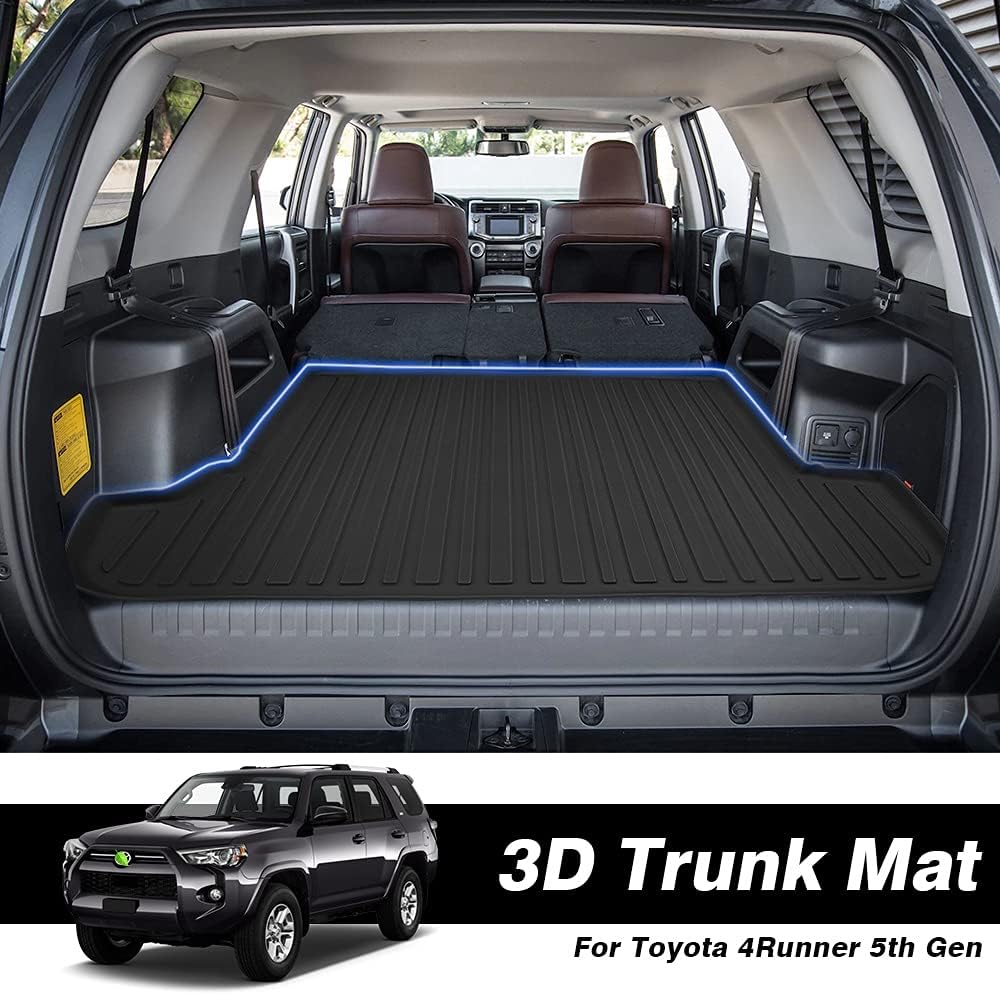 Black All Weather Car Cargo Mat for Toyota 4Runner with 3rd Row Seats I4633