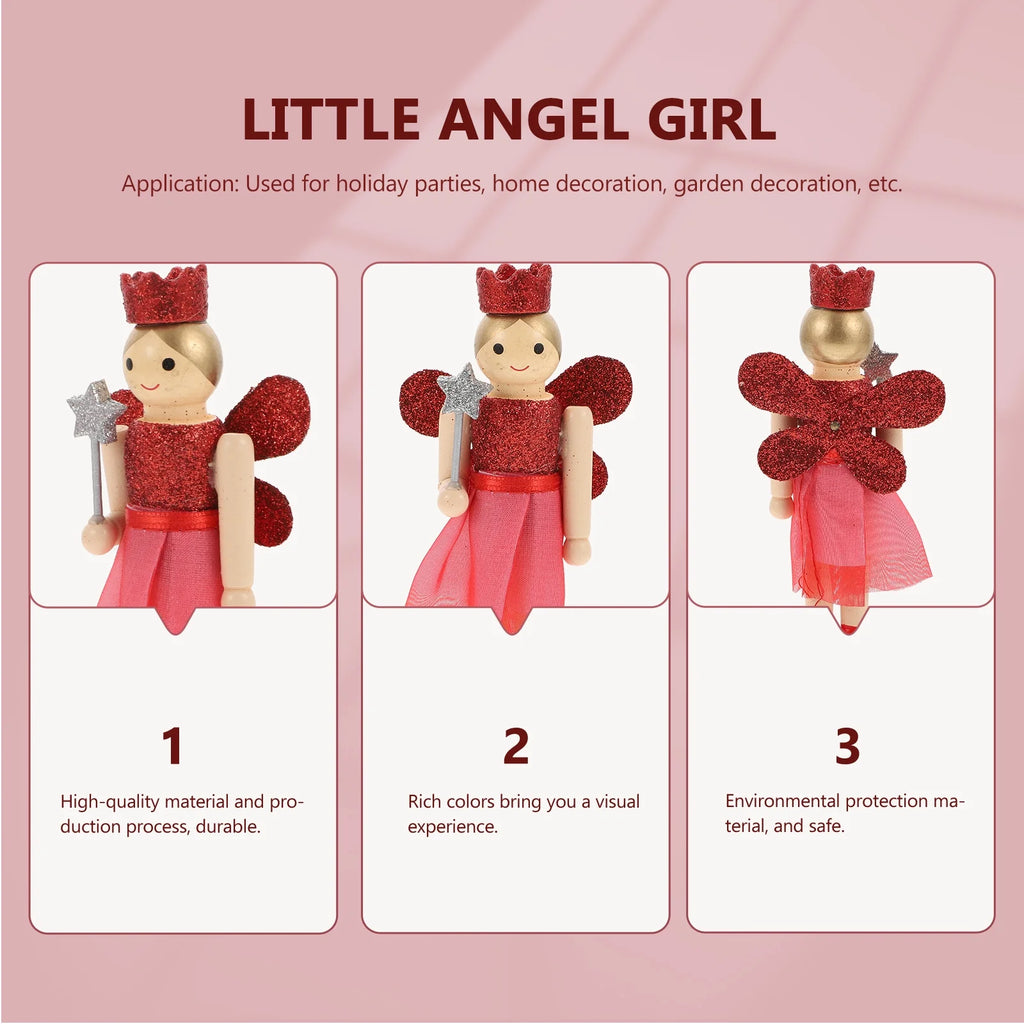 3 Pcs Nutcracker Angel Doll Christmas Tree Ornaments E359578