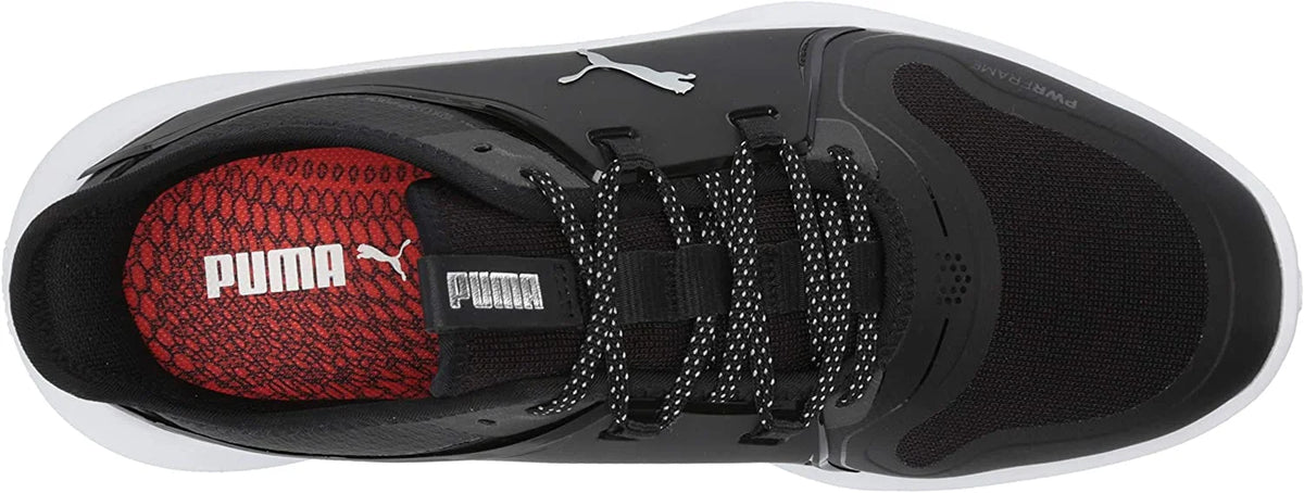 Puma Black Silver White Golf Shoe D90799