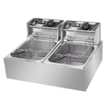 12L Dual Tanks Electric Deep Fryer With 2 Basket W10710