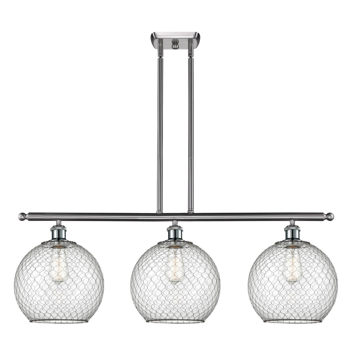 Farmhouse Chicken Wire 3 Light Island Light B54193