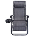 Gray Reclining Folding Zero Gravity Chair X34002