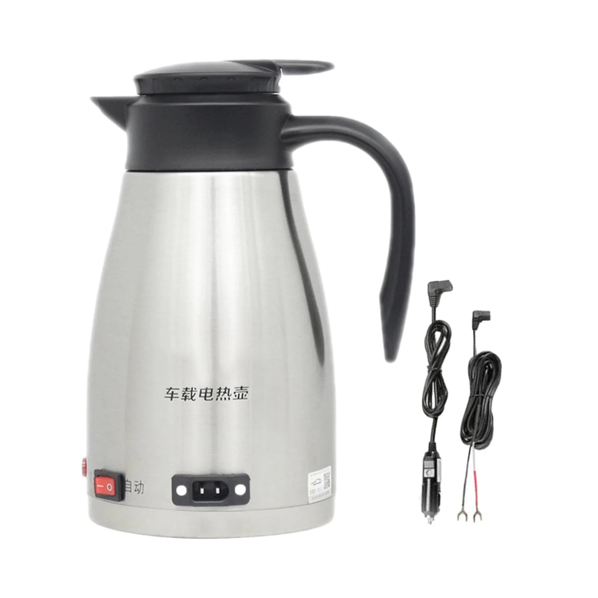 12V Stainless Steel Car Electric Kettle with Indicator Light H344602