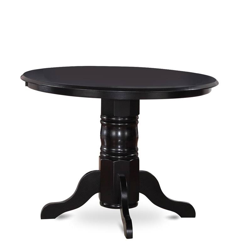 5-Piece Wood Table and Dinette Chair Set in Black B470