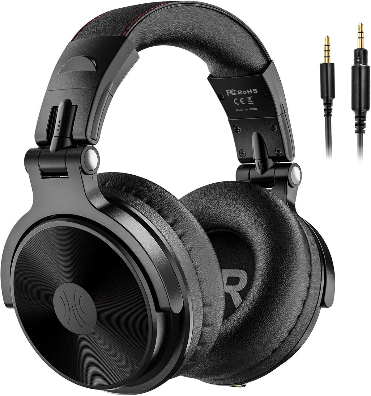Pack of 2 Foldable Bluetooth Over Ear Headphones with 50mm Neodymium Drivers R305