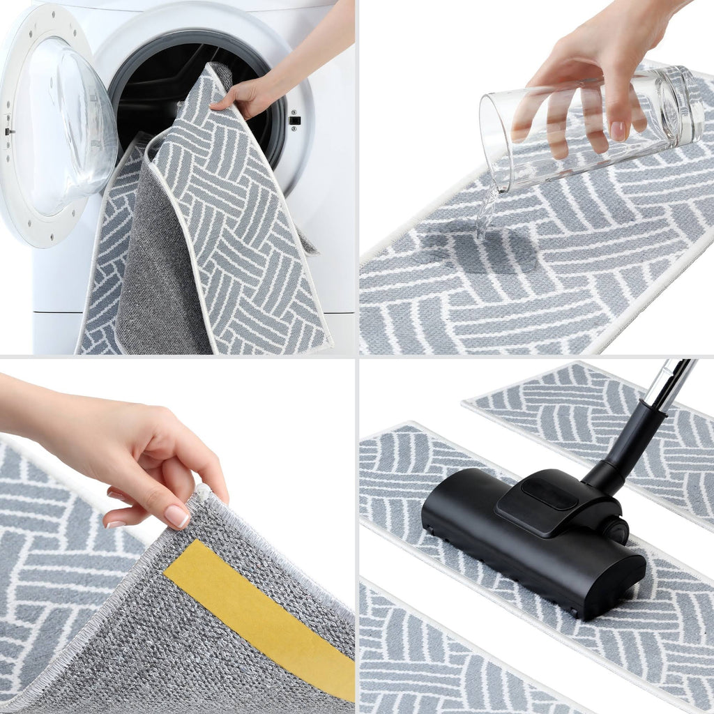 70% Cotton Anti-Slip Stair Treads with Double Adhesive Tape Y7447
