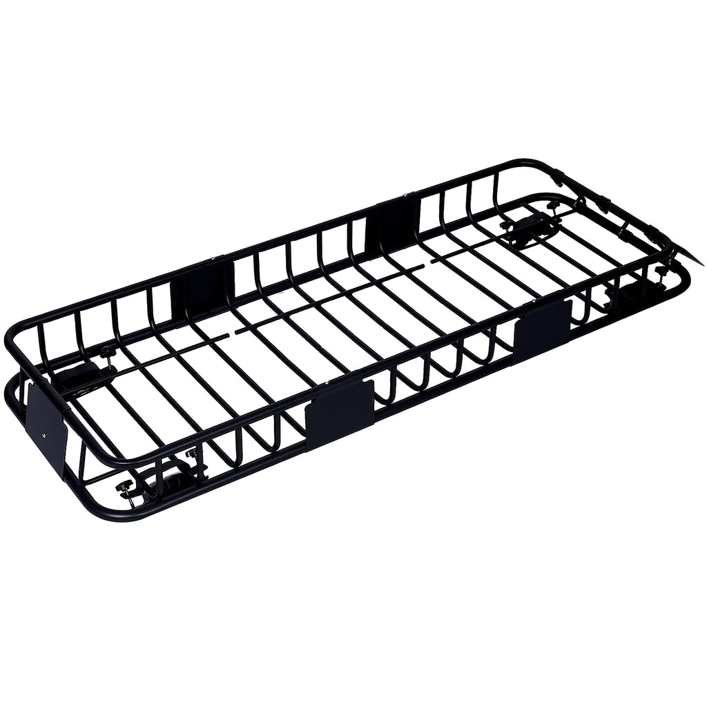 Black Steel Roof Rack Cargo Carrier Basket B1547