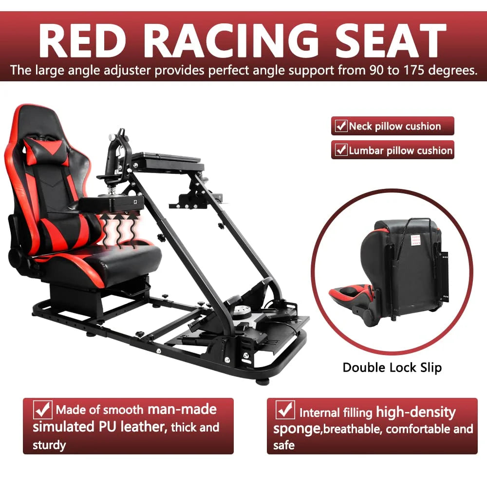 Racing Flight Sim Cockpit with Gaming Seat V785322