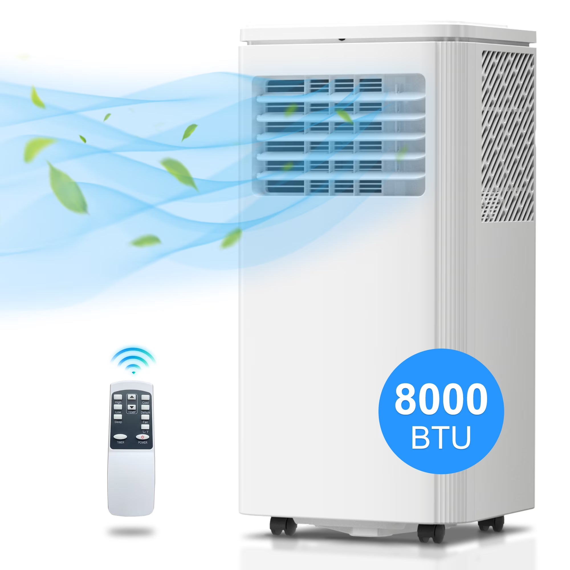 Portable Air Conditioner 5000BTU AC Unit Dehumidifier Window Kit Remote Control Z53108