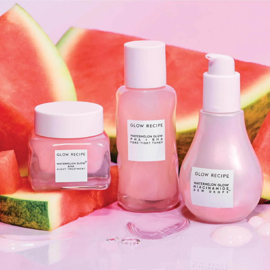 Watermelon PHA + BHA Facial Pore Toner (40 ml) + Niacinamide Dew Drops Brightening Serum (40 ml) + AHA Anti Aging Sleeping Mask (60 ml) V66913